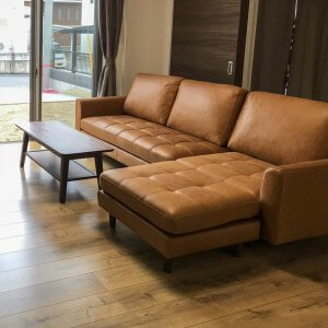 納品事例　福山市W様邸（ソファー、テレビボード、センターテーブル）
