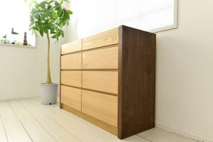 【新着情報】側面がウォールナットのローチェスト