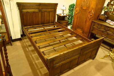 アンティーク家具（修復済み）　1900年頃のベッド　完売しました