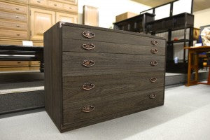 アウトレット　焼桐タンス 5段タイプ　¥39,800