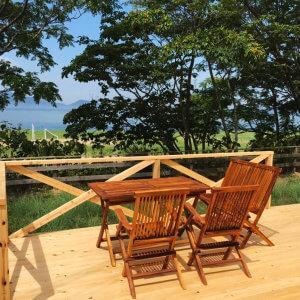 納品事例　福山市　シーパーク大浜様（ガーデン家具）