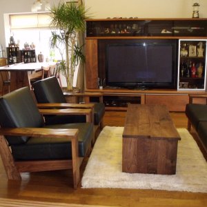 納品事例　安芸高田市吉田町K様邸（ソファ、テーブル、TVボード）