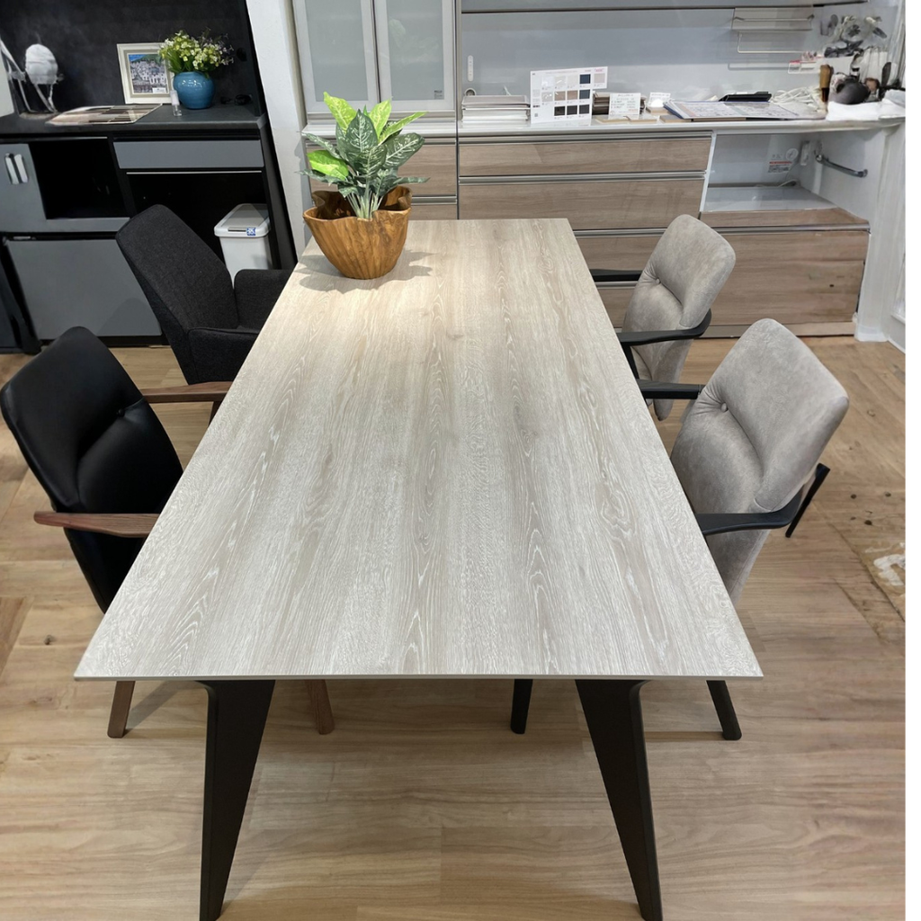 メラミン天板のテーブルセット<br>〔tb084〕