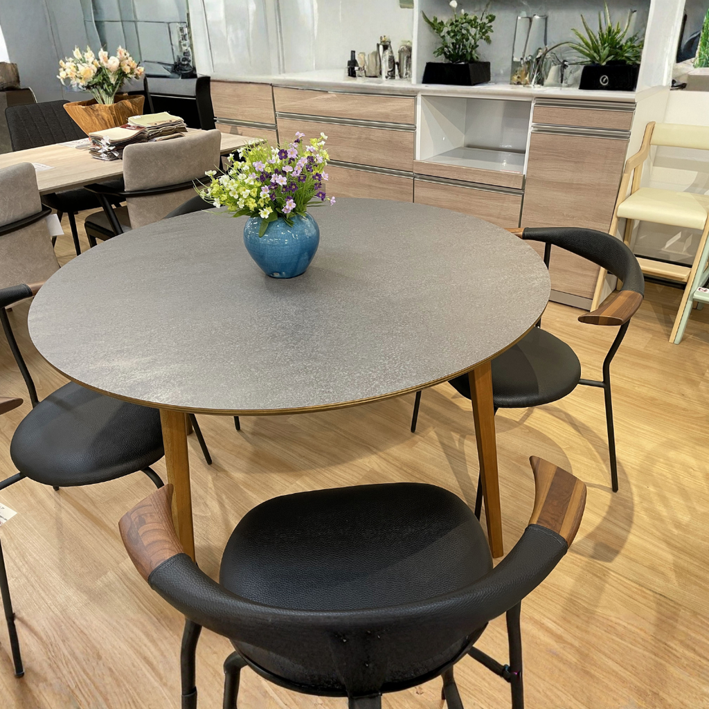 円形メラミン天板のテーブルセット<br>〔tb085〕