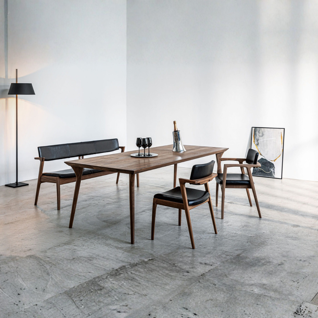 シンプルで大人な雰囲気のテーブルセット<br>〔tb086〕