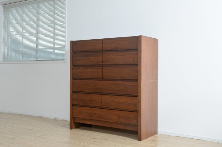 【美品】6段　ハイチェスト　ウォールナット ウォールナット6段 ハイチェスト〔cst006〕 – 府中家具の館