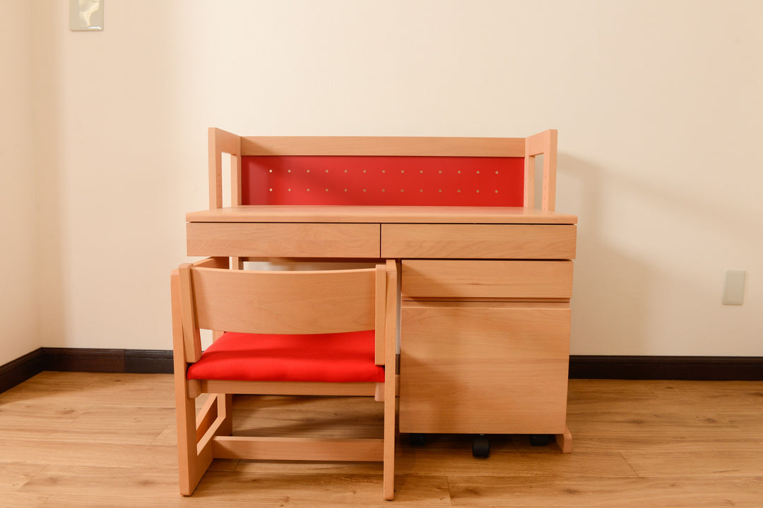 コンパクト学習机3点セット（デスク、チェア、ワゴン）〔sd002